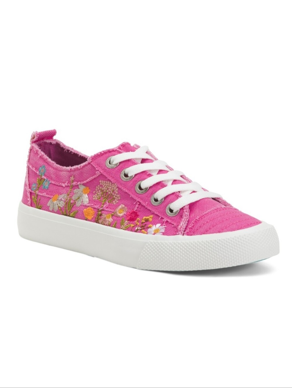 Blowfish Malibu Vivid Embroidered Sneakers In Pink, Boho, Sk8, NIB, Size 8
